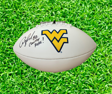 Anthony Becht Autographed West Virginia Mountaineers Football Country Roads