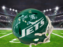 Anthony Becht Autographed New York Jets Throwback Full Size Helmet