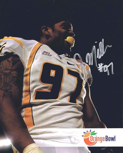 wvu football, julian miller autograph