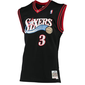 Vintage NIKE Philadelphia 76ers Basketball Jersey Vest Black 2XL