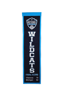 Villanova Wilcats Basketball Champs Heritage Banner - 8"x32"