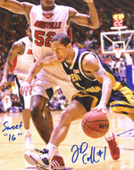 wvu basketball, jd collins autograph