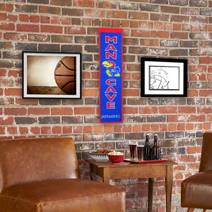 Kansas Jayhawks Man Cave Banner - 8"x32"