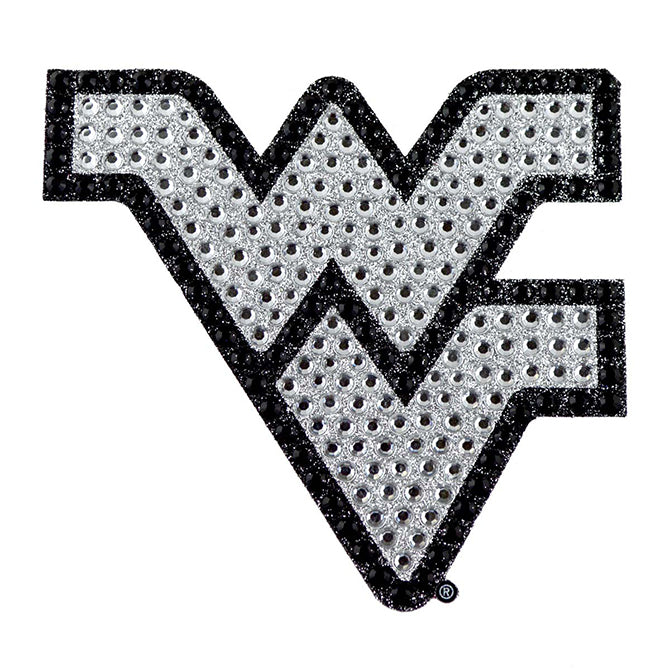 west virginia mountainers bling auto emblem