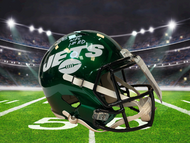 Anthony Becht Autographed New York Jets Speed Full Size Helmet