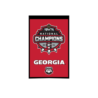 Georgia Bulldogs 2021 CFP National Champions Champs Banner 14