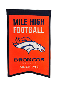 Denver Broncos Franchise Banner - 14"x22"