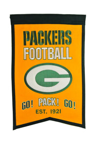 Green Bay Packers Franchise Banner - 14"x22"