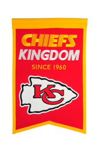 Kansas City Chiefs Franchise Banner - 14"x22"