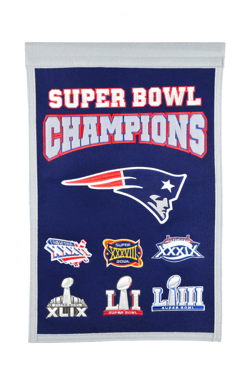 New England Patriots Super Bowl 53 Champions 14'' x 22'' Banner – Sports  Fanz