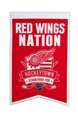 Detroit Red Wings Nation Wool Banner - 14