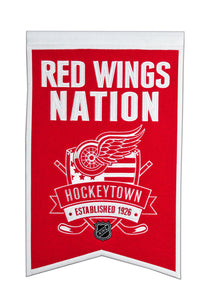 Detroit Red Wings Nation Wool Banner - 14"x22"