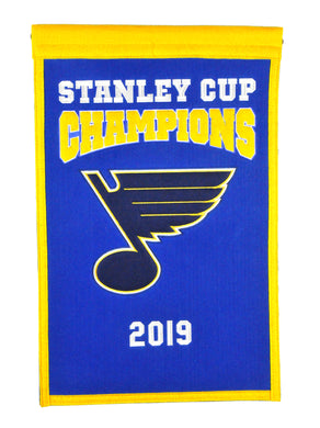 St. Louis Blues 2019 Stanley Cup Champions Banner - 14