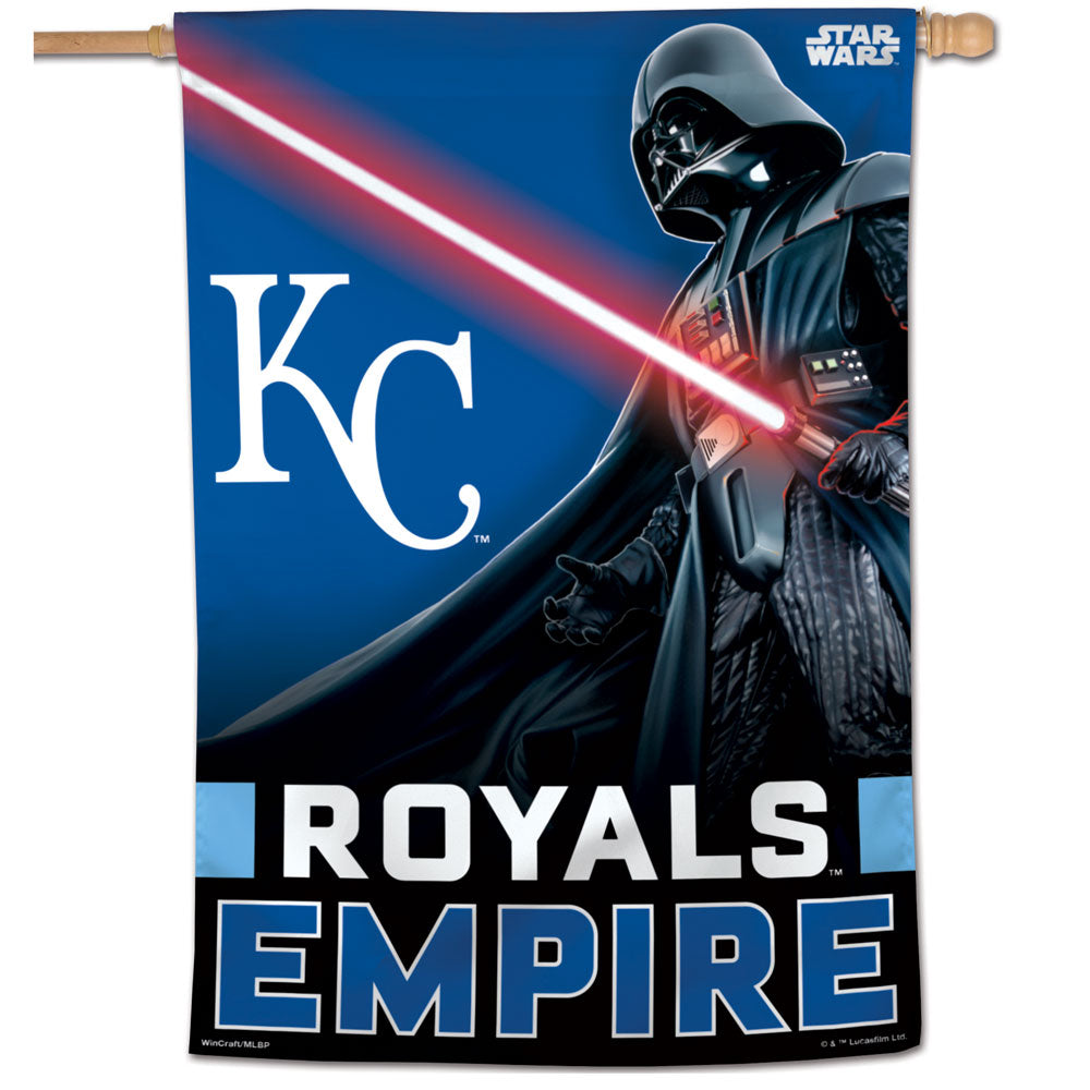 Kansas City Royals Star Wars Darth Vader Vertical Flag - 28
