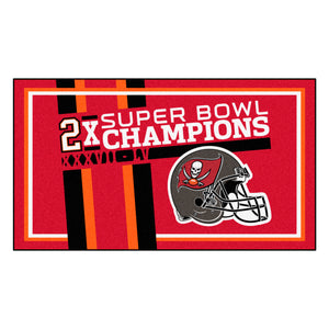 Tampa Bay Buccaneers Super Bowl LV Champions Plush Rug - 3'x5'