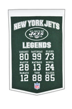 New York Jets Legends Banner - 14"x22"