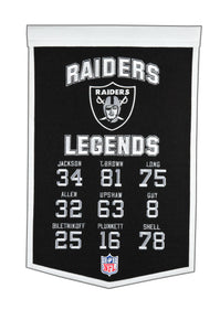 Oakland Raiders Legends Banner - 14"x22"