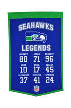 Seattle Seahawks Legends Banner - 14"x22"