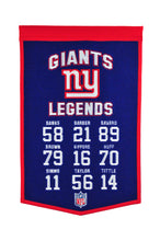 New York Giants Legends Banner - 14"x22"