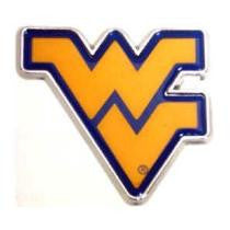 West Virginia Mountaineers Gold and Blue Auto Emblem