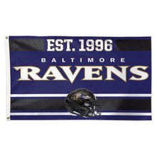 Baltimore Ravens Established Date Deluxe Flag - 3'x5'