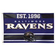 Baltimore Ravens Established Date Deluxe Flag - 3'x5'