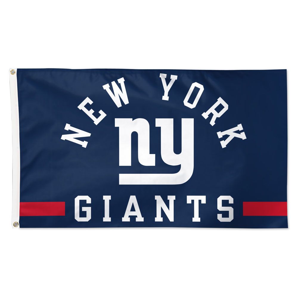 New York Giants Wordmark Helmet Deluxe Flag - 3'x5'