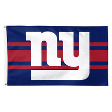 New York Giants Horizontal Stripes Date Deluxe Flag - 3'x5'