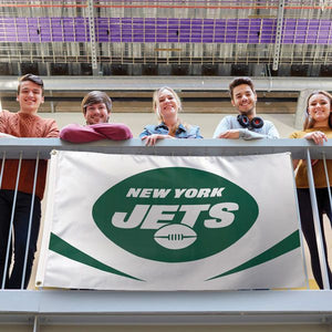 New York Jets Away Stripes Flag - 3'x5'