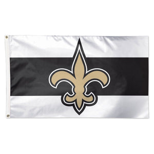 New Orleans Saints Away Stripes Deluxe Flag - 3'x5'