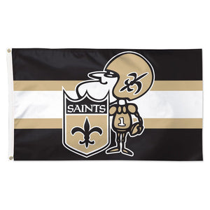 New Orleans Saints Classic Logo Deluxe Flag - 3'x5'