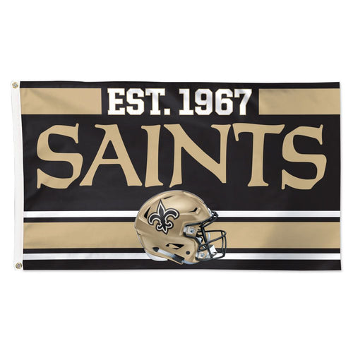 New Orleans Saints Established Date Deluxe Flag - 3'x5'