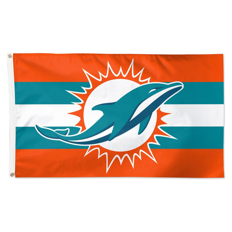 : Dolphins Throwback Vintage Retro 3x5 Banner Flag