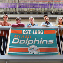 Miami Dolphins Established Date Flag - 3'x5' GO FINS