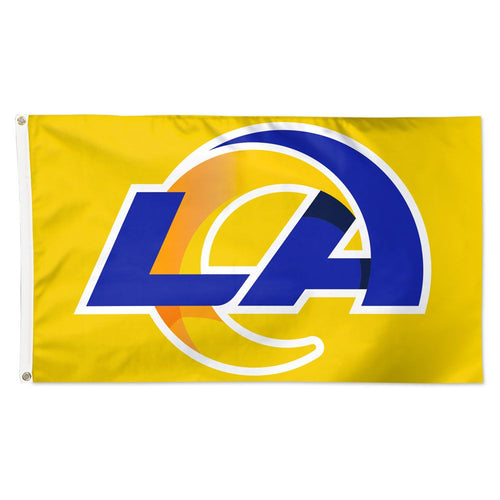 Los Angeles Rams Yellow Deluxe Flag - 3'x5'