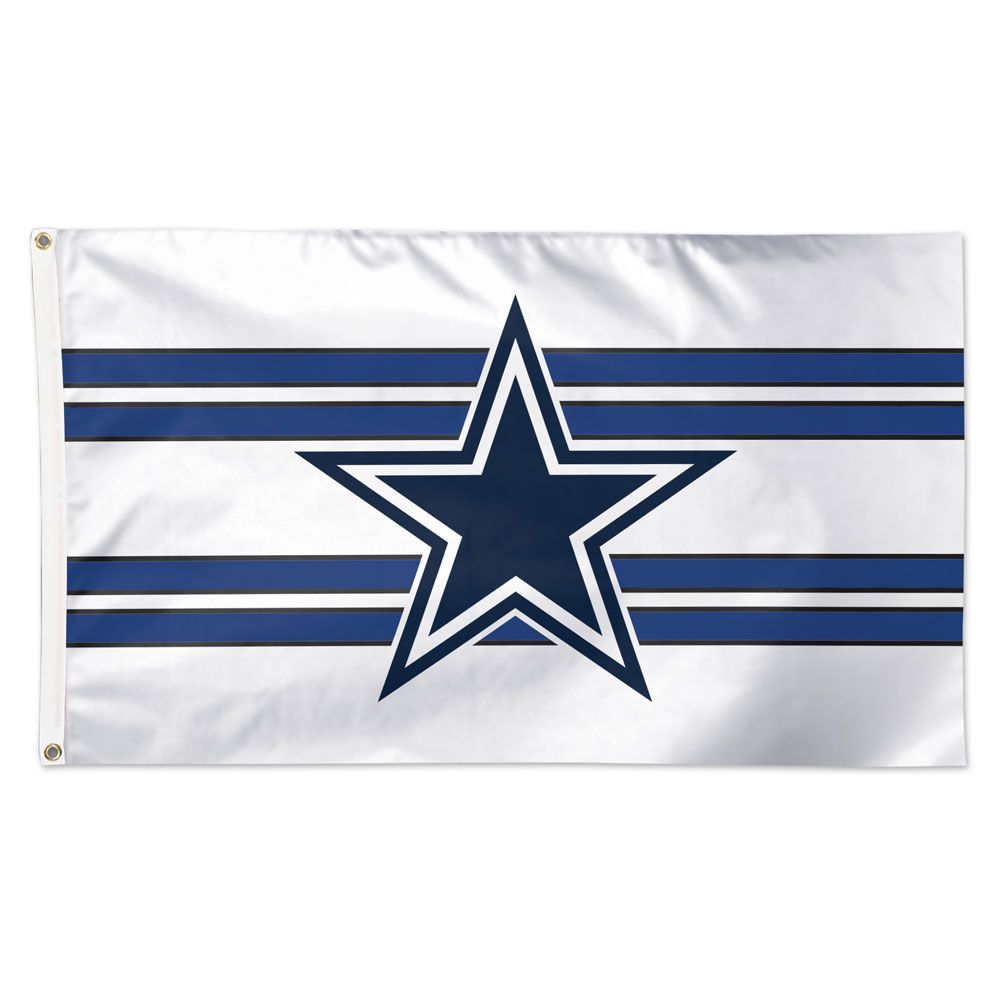 Dallas Cowboys Away Stripes Deluxe Flag - 3'x5'