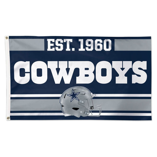 Dallas Cowboys Established Date Deluxe Flag - 3'x5'