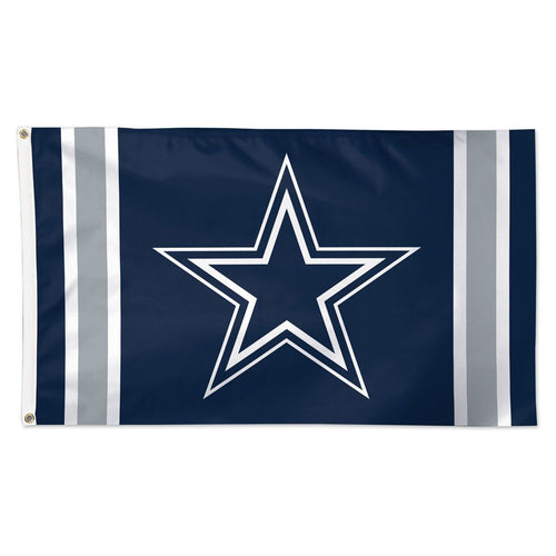 Dallas Cowboys Vertical Stripes Deluxe Flag - 3'x5'