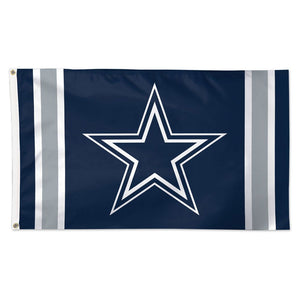 Dallas Cowboys Vertical Stripes Deluxe Flag - 3'x5'