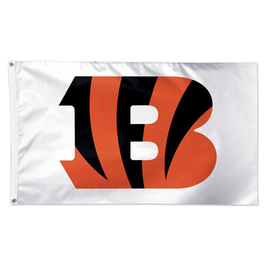 Cincinnati Bengals White Deluxe Flag - 3'x5'