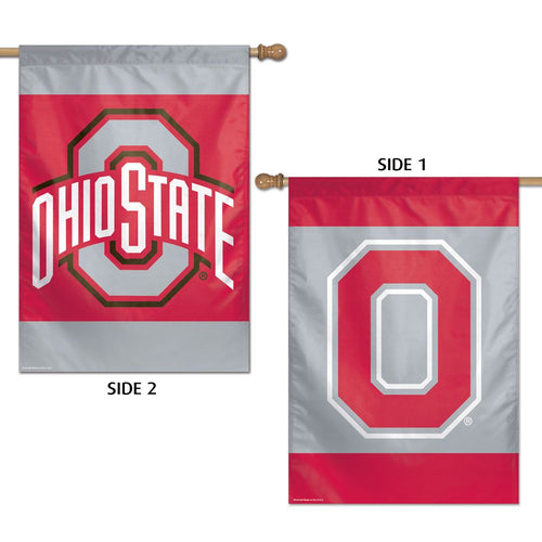 Ohio State Buckeyes Double Sided Vertical Flag - 28