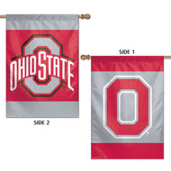Ohio State Buckeyes Double Sided Vertical Flag - 28"x40"