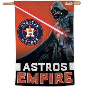 Houston Astros Star Wars Darth Vader Vertical Flag - 28"x40"                                                              