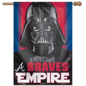 Atlanta Braves Star Wars Darth Vader Vertical Flag - 28"x40"                                  