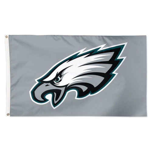 Philadelphia Eagles Gray Deluxe Flag - 3'x5'