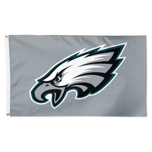 Philadelphia Eagles Gray Deluxe Flag - 3'x5'