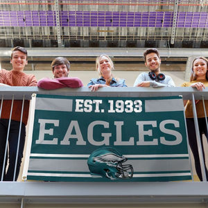 Green Philadelphia Eagles Premium Double-Sided Car Flag