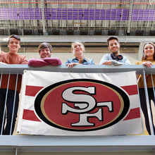 San Francsico 49ers Away Stripes Deluxe Flag - 3'x5'