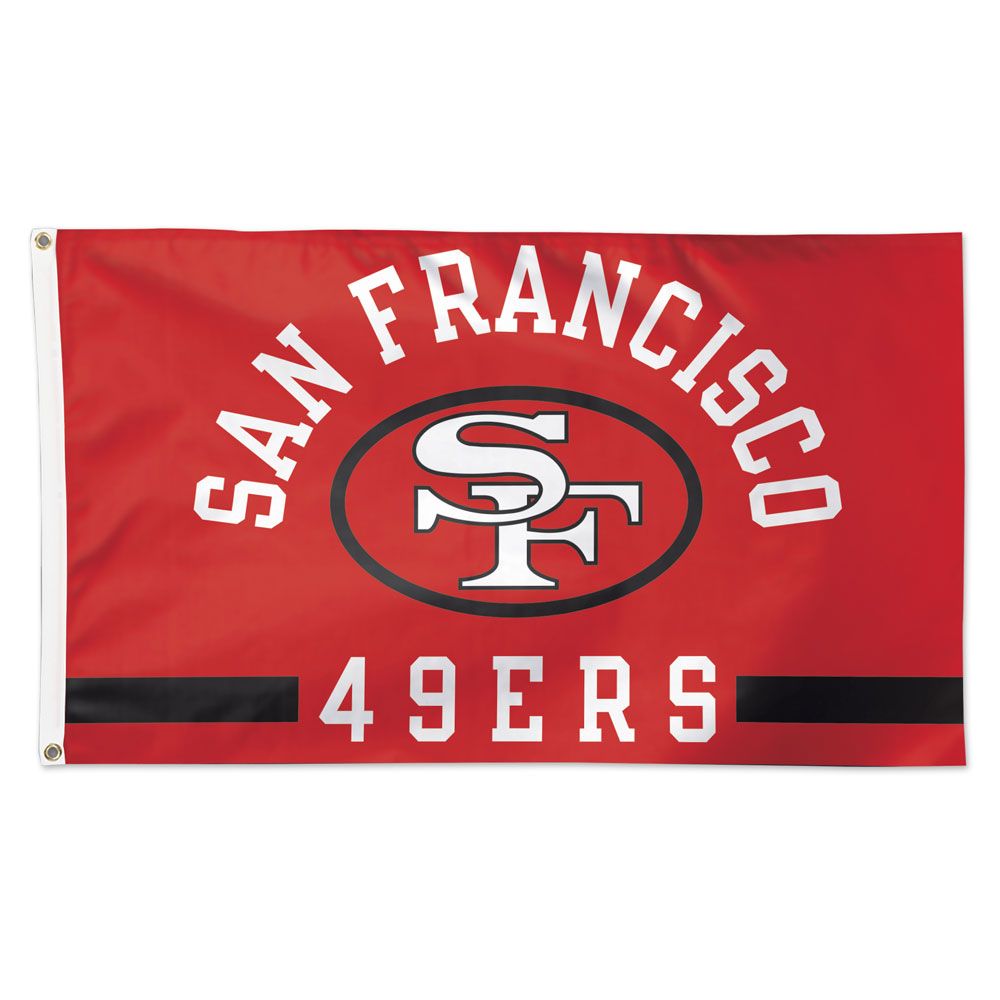 San Francsico 49ers Classic Logo Deluxe Flag - 3'x5'