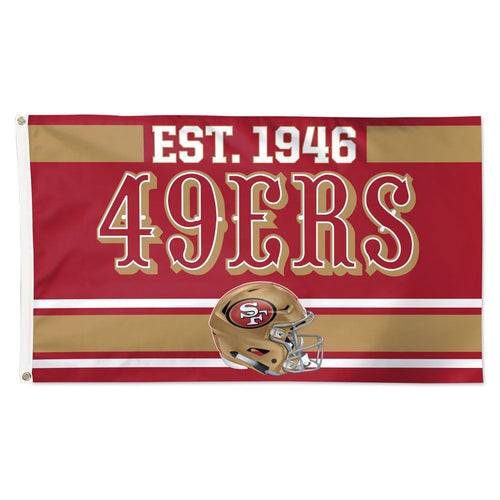San Francsico 49ers Established Date Deluxe Flag - 3'x5'